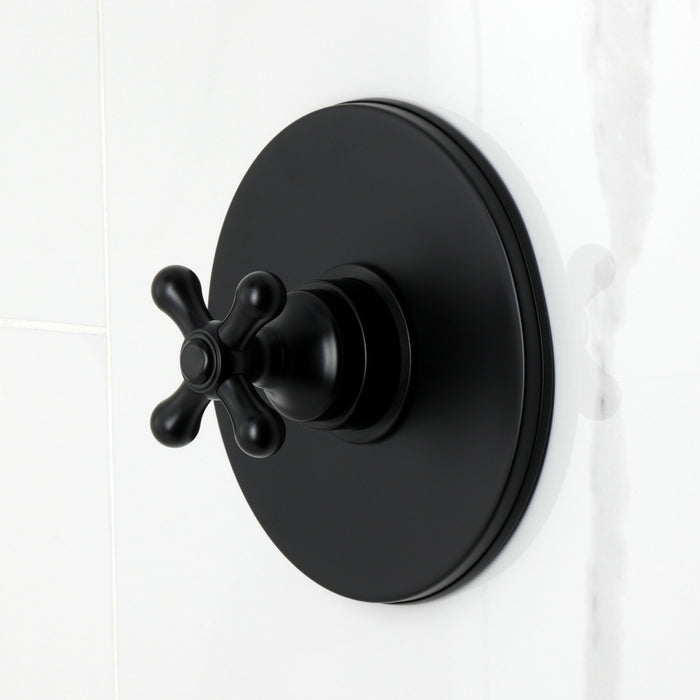 Kingston Tulare KB6330AX - Revival Single-Handle Pressure Balanced Tub and Shower Faucet, Matte Black