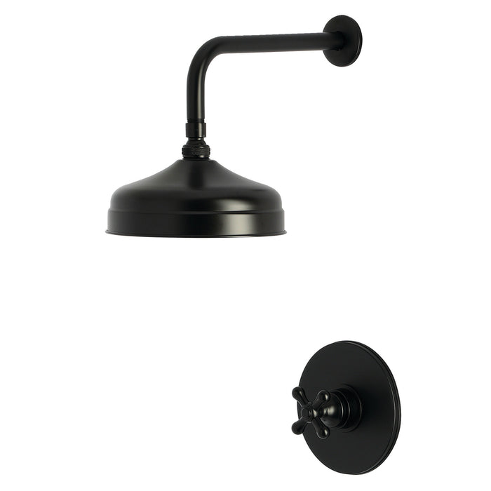 Kingston Heirloom KB6330AXSO - Restoration Single-Handle Pressure Balanced Shower Faucet, Matte Black