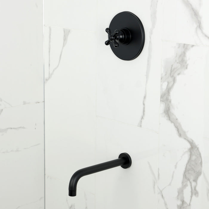 Kingston Tulare KB6330AXTO - Restoration Single-Handle Pressure Balanced Tub Faucet, Matte Black