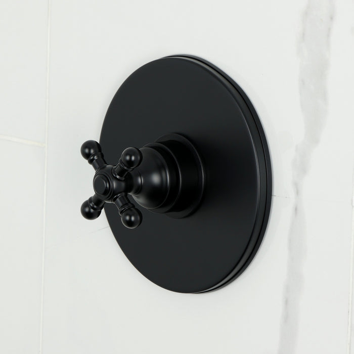 Kingston Tulare KB6330BXTO - Metropolitan Single-Handle Pressure Balanced Tub Faucet, Matte Black