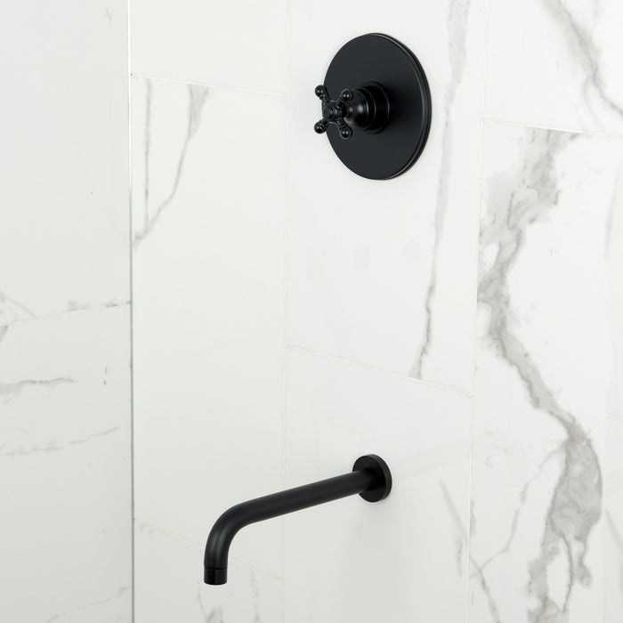 Kingston Tulare KB6330BXTO - Metropolitan Single-Handle Pressure Balanced Tub Faucet, Matte Black
