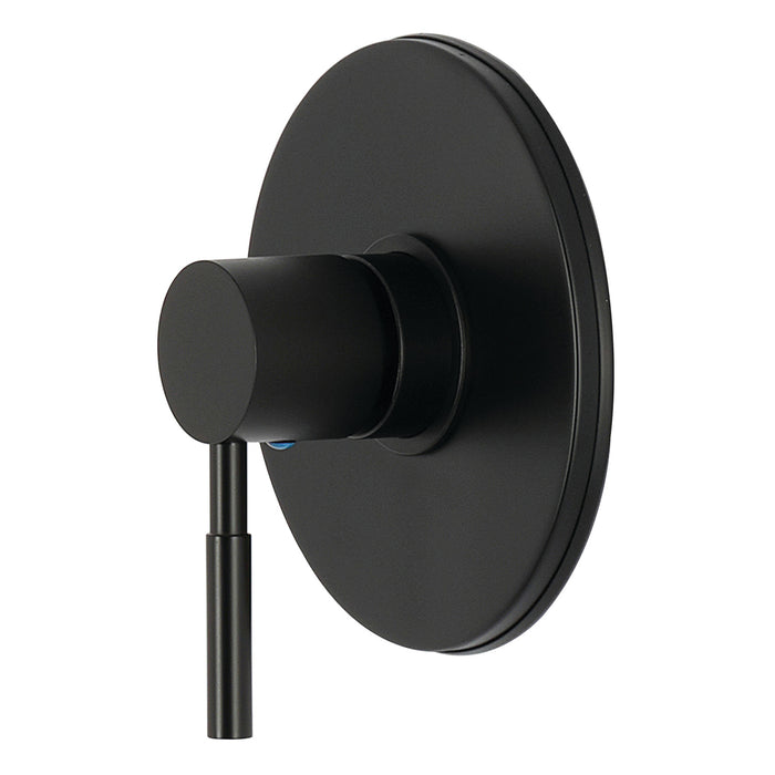 Kingston Concord KB6330DLET Single-Hanele Pressure Balanced Shower Valve Trim Only - Valve Not Included, Matte Black (Valve Not Included)