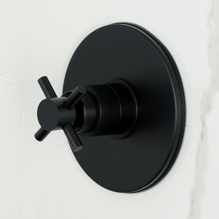 Kingston Sona KB6330DX - Concord Single-Handle Pressure Balanced Tub and Shower Faucet, Matte Black