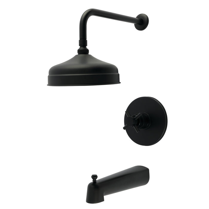 Kingston Sona KB6330DX - Concord Single-Handle Pressure Balanced Tub and Shower Faucet, Matte Black