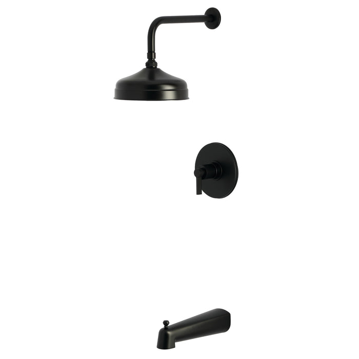 Kingston Sona KB6330NDL - NuvoFusion Single-Handle Pressure Balanced Tub and Shower Faucet, Matte Black