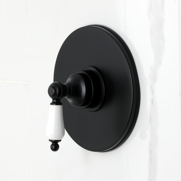 Kingston Tulare KB6330PL - Demure Single-Handle Pressure Balanced Tub and Shower Faucet, Matte Black