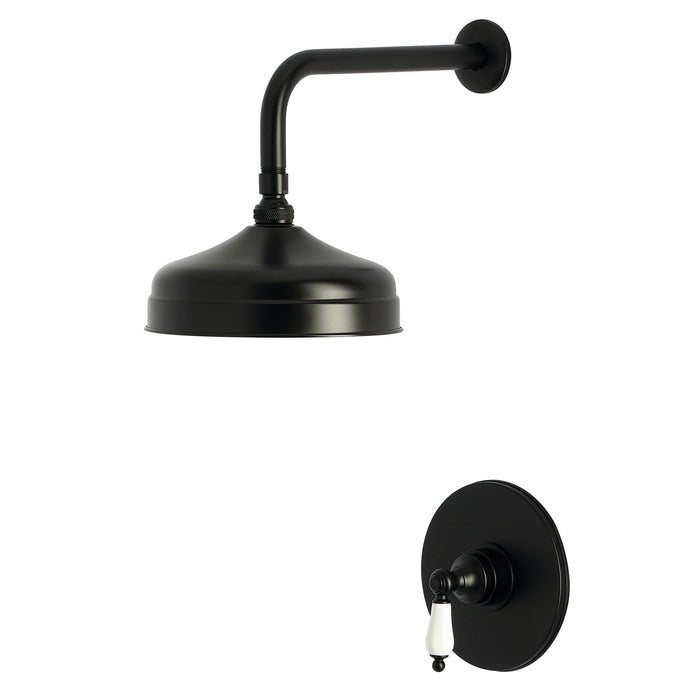 Kingston Heirloom KB6330PLSO - Victorian Single-Handle Pressure Balanced Shower Faucet, Matte Black