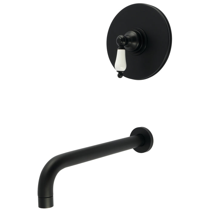 Kingston Tulare KB6330PLTO - Victorian Single-Handle Pressure Balanced Tub Faucet, Matte Black