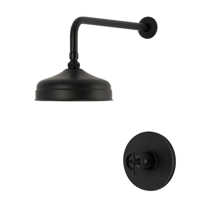 Kingston Webb KB6330RKXSO Single-Handle Pressure Balanced Shower Faucet, Matte Black