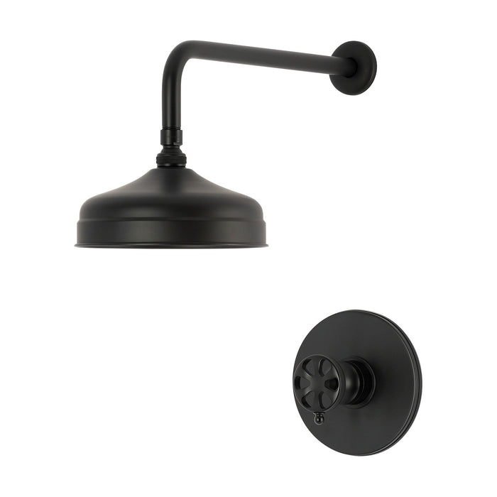 Kingston Belknap KB6330RXSO Single-Handle Pressure Balanced Shower Faucet, Matte Black