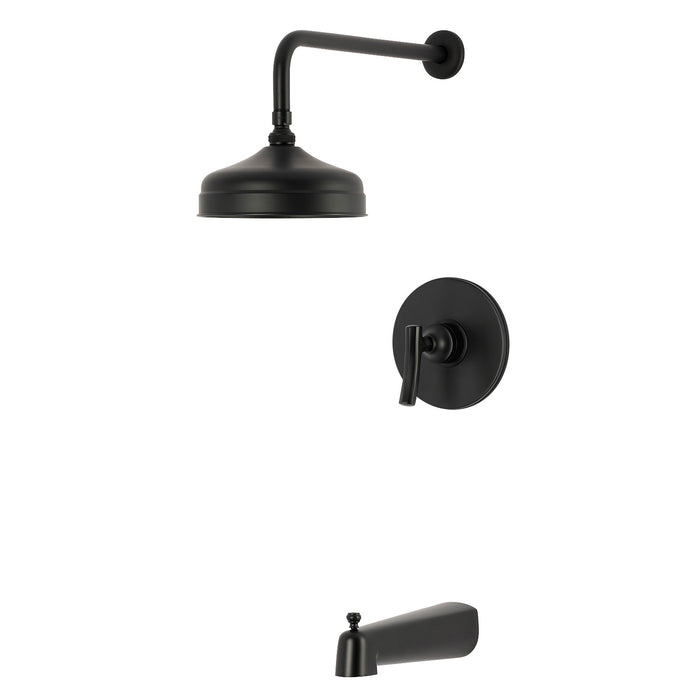 Kingston Hallerbos KB6330TKL Single-Handle Pressure Balanced Tub and Shower Faucet, Matte Black
