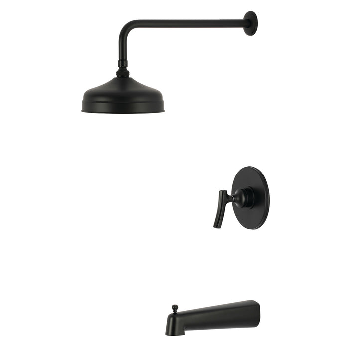Kingston Hallerbos KB6330TKL Single-Handle Pressure Balanced Tub and Shower Faucet, Matte Black