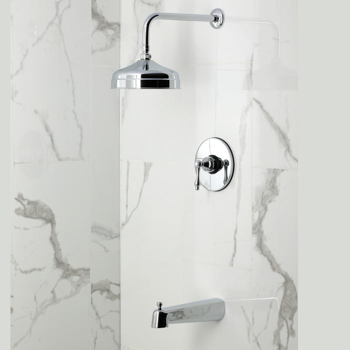 Kingston Tulare KB6331AL - Revival Single-Handle Pressure Balanced Tub and Shower Faucet, Polished Chrome