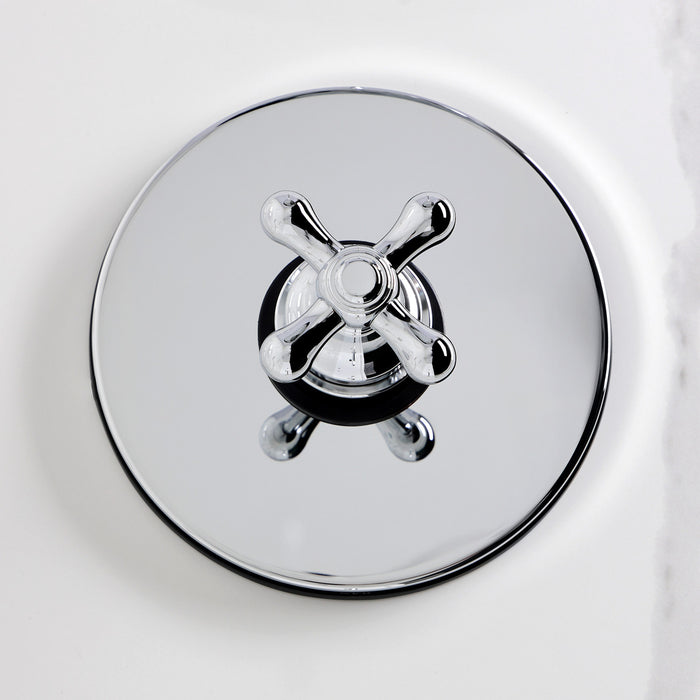 Kingston Heirloom KB6331AXSO - Restoration Single-Handle Pressure Balanced Shower Faucet, Polished Chrome