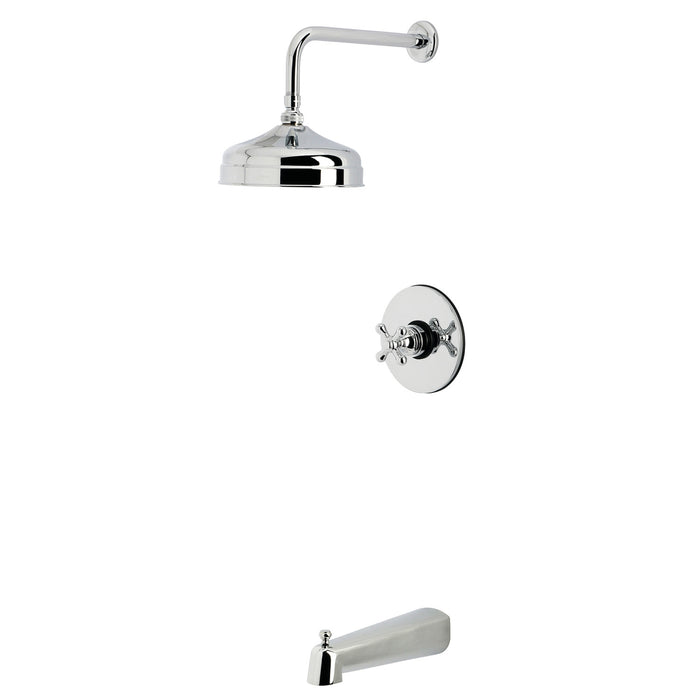 Kingston Tulare KB6331AX - Revival Single-Handle Pressure Balanced Tub and Shower Faucet, Polished Chrome