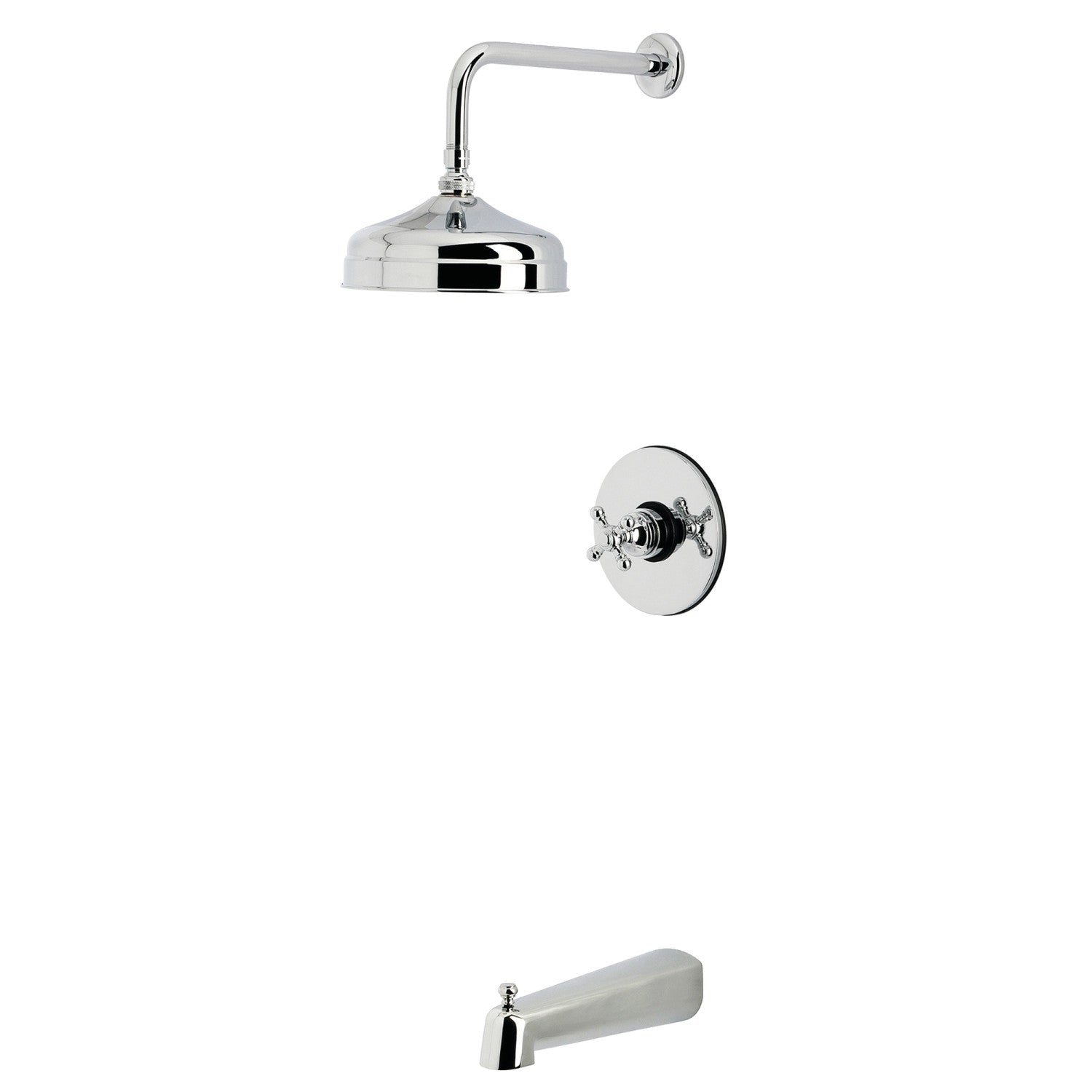 Kingston Brass Single Handle Tub & Shower Faucet - Polished Chrome 5-Inch Spout