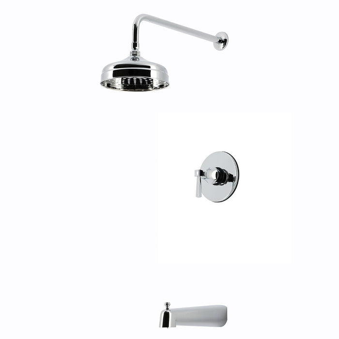 Kingston KB6331DQL Single-Handle Pressure Balanced Tub and Shower Faucet, Polished Chrome