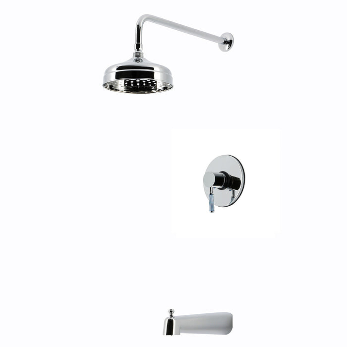 Kingston Verona KB6331KPS Single-Handle Pressure Balanced Tub and Shower Faucet, Polished Chrome