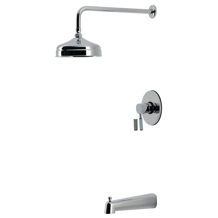 Kingston Verona KB6331KPS Single-Handle Pressure Balanced Tub and Shower Faucet, Polished Chrome