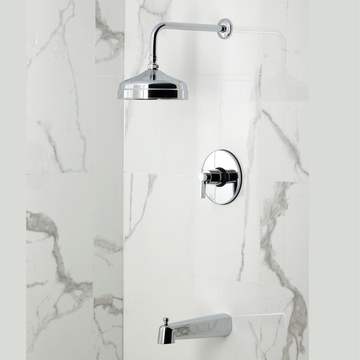 Kingston Sona KB6331NDL - NuvoFusion Single-Handle Pressure Balanced Tub and Shower Faucet, Polished Chrome