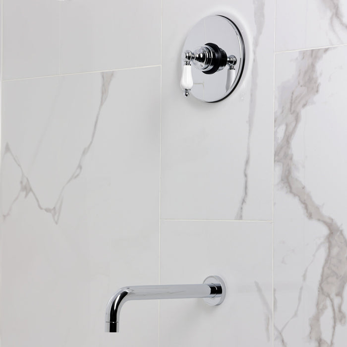 Kingston Tulare KB6331PLTO - Victorian Single-Handle Pressure Balanced Tub Faucet, Polished Chrome
