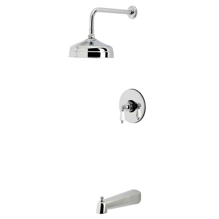 Kingston Tulare KB6331PL - Demure Single-Handle Pressure Balanced Tub and Shower Faucet, Polished Chrome
