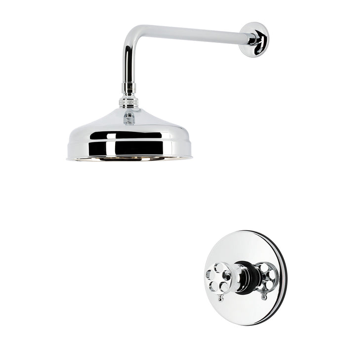 Kingston Wendell KB6331RKZSO Knurled Single-Handle Pressure Balanced Shower Faucet, Polished Chrome