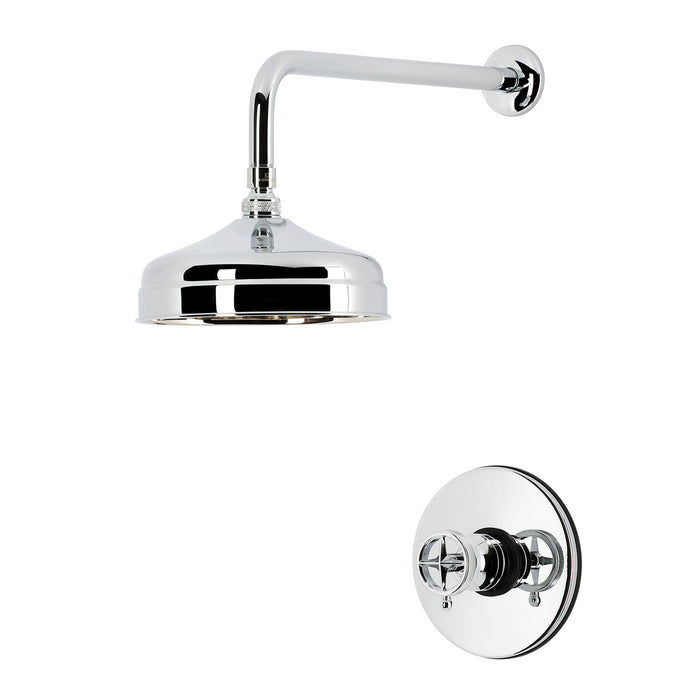 Kingston Levante KB6331RNKSO Knurled Single-Handle Pressure Balanced Shower Faucet, Polished Chrome