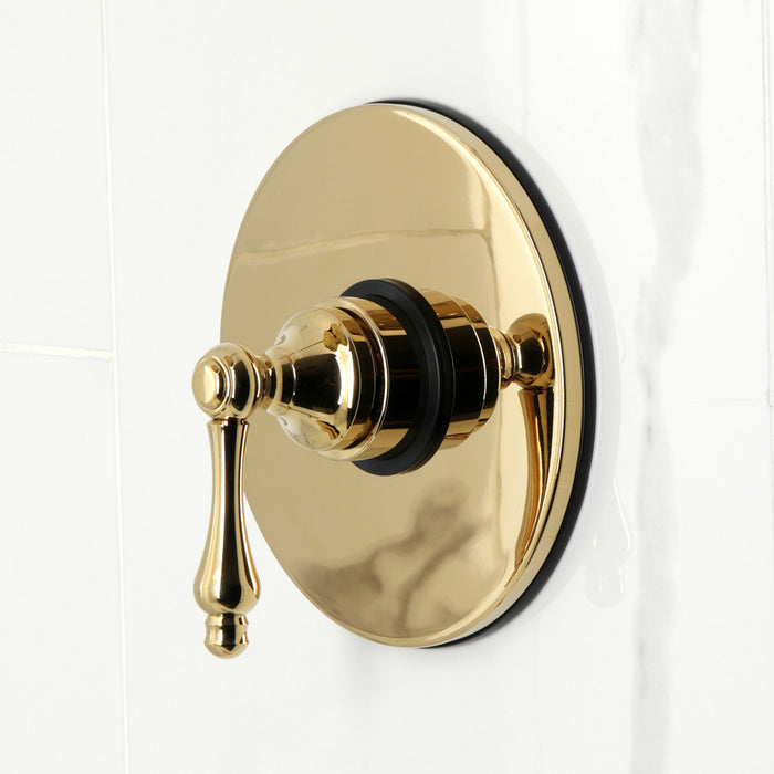 Kingston Tulare KB6332AL - Revival Single-Handle Pressure Balanced Tub and Shower Faucet, Polished Brass