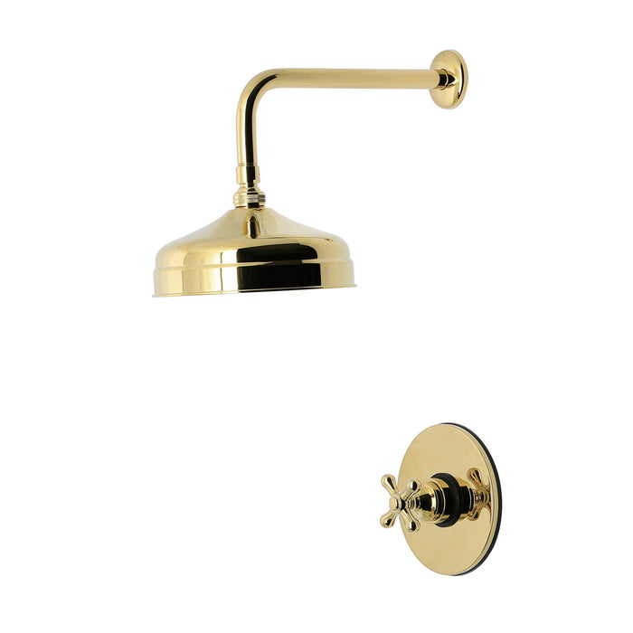 Kingston Heirloom KB6332AXSO - Restoration Single-Handle Pressure Balanced Shower Faucet, Polished Brass