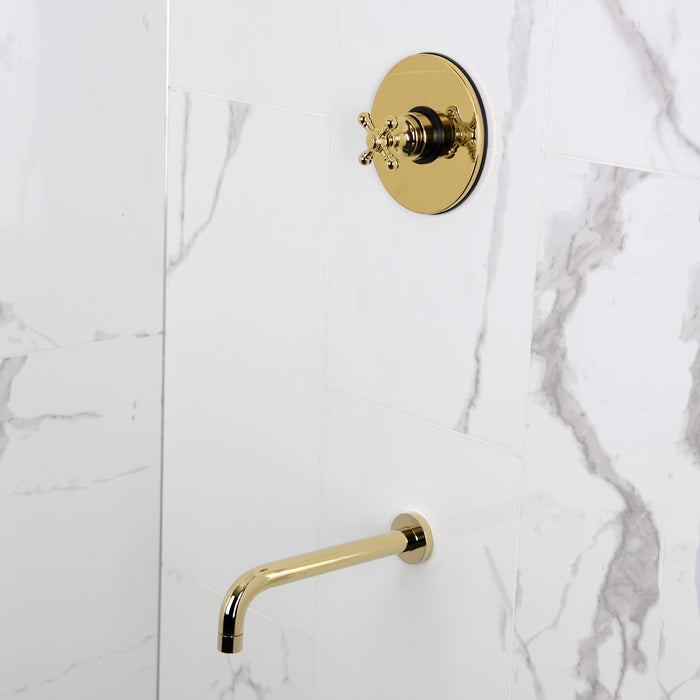 Kingston Tulare KB6332BXTO - Metropolitan Single-Handle Pressure Balanced Tub Faucet, Polished Brass