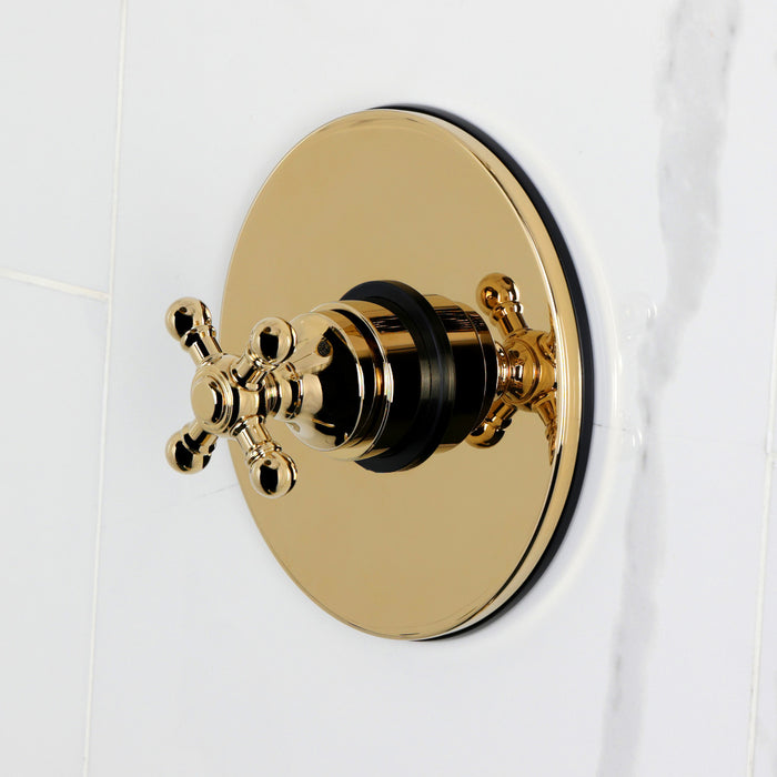 Kingston Tulare KB6332BXTO - Metropolitan Single-Handle Pressure Balanced Tub Faucet, Polished Brass