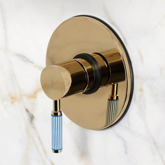 Kingston Verona KB6332KPS Single-Handle Pressure Balanced Tub and Shower Faucet, Polished Brass