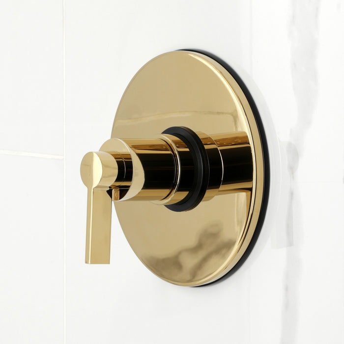 Kingston Sona KB6332NDL - NuvoFusion Single-Handle Pressure Balanced Tub and Shower Faucet, Polished Brass