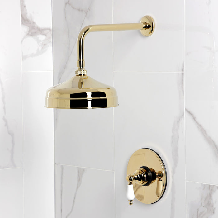Kingston Heirloom KB6332PLSO - Victorian Single-Handle Pressure Balanced Shower Faucet, Polished Brass