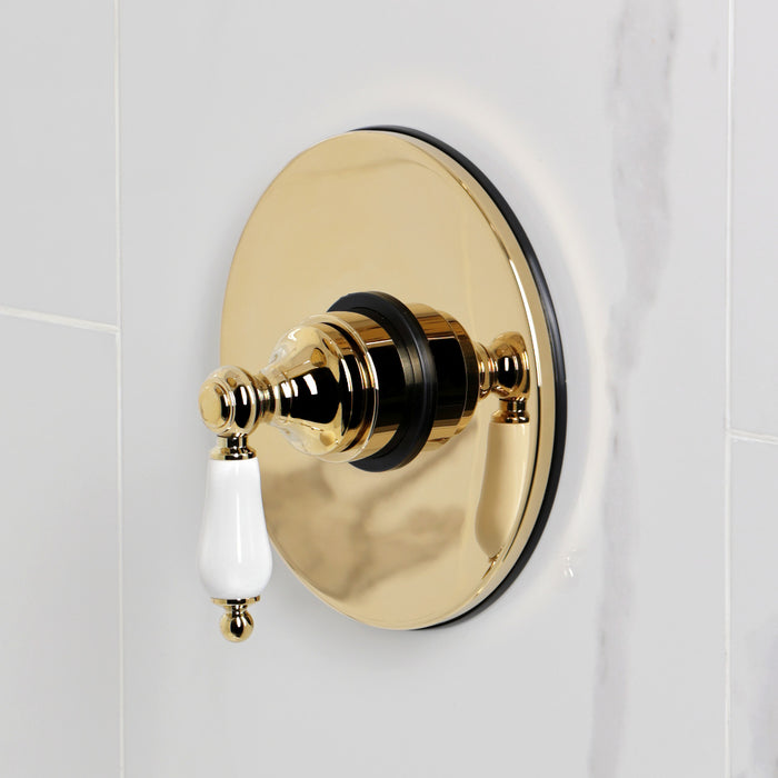 Kingston Heirloom KB6332PLSO - Victorian Single-Handle Pressure Balanced Shower Faucet, Polished Brass
