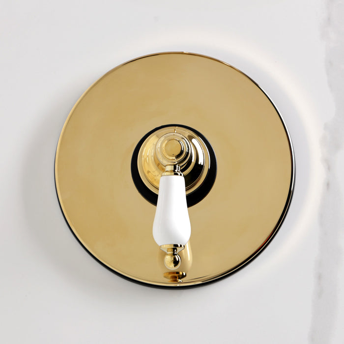 Kingston Heirloom KB6332PLSO - Victorian Single-Handle Pressure Balanced Shower Faucet, Polished Brass