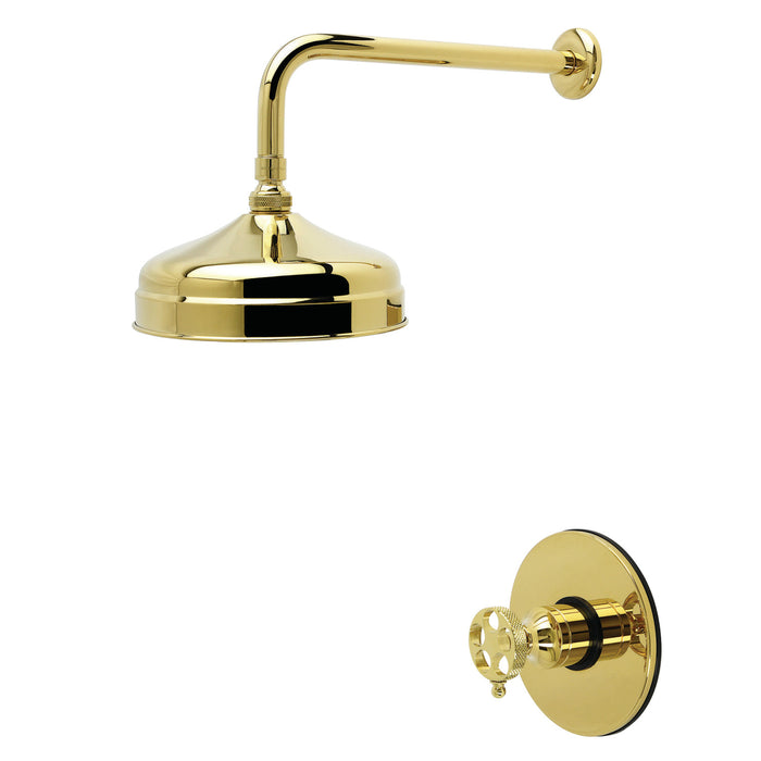 Kingston Webb KB6332RKXSO Single-Handle Pressure Balanced Shower Faucet, Polished Brass