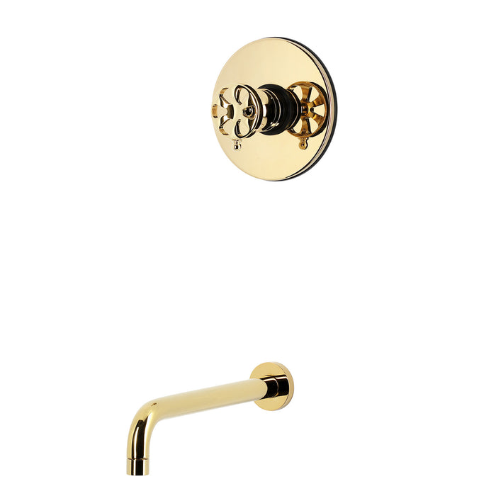 Kingston Belknap KB6332RXTO Single-Handle Pressure Balanced Tub Faucet, Polished Brass