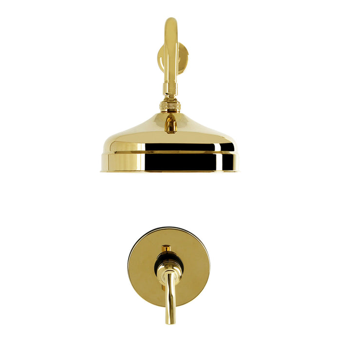 Kingston Hallerbos KB6332TKLSO Single-Handle Pressure Balanced Shower Faucet, Polished Brass