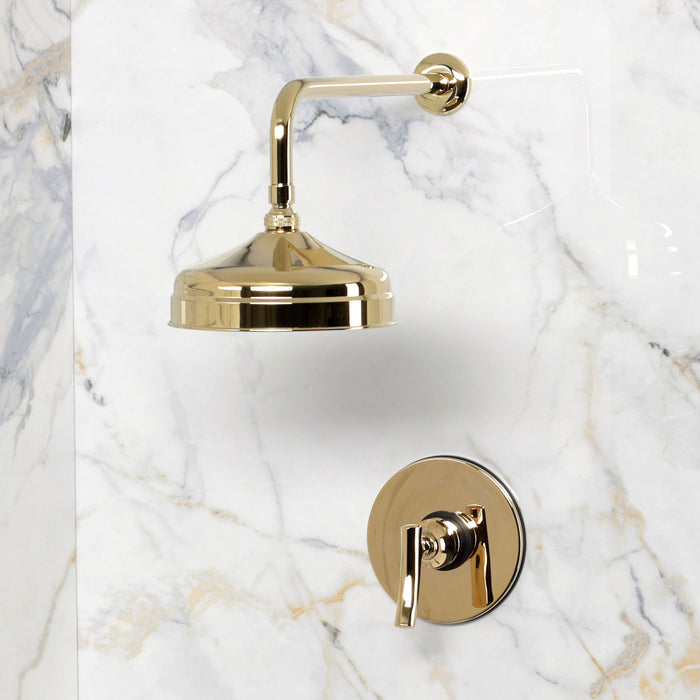 Kingston Hallerbos KB6332TKLSO Single-Handle Pressure Balanced Shower Faucet, Polished Brass