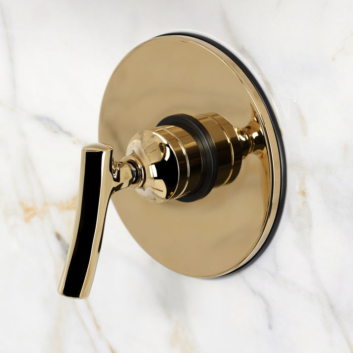Kingston Hallerbos KB6332TKLSO Single-Handle Pressure Balanced Shower Faucet, Polished Brass