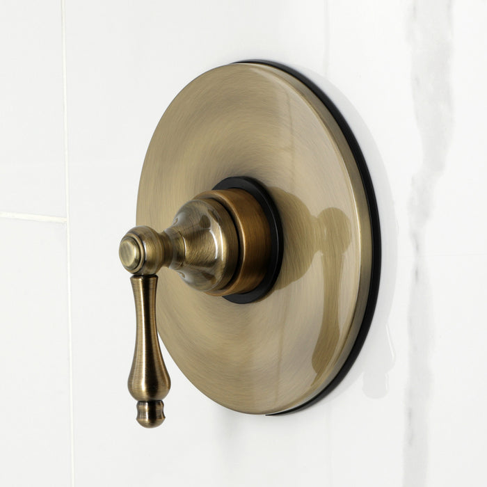 Kingston Tulare KB6333AL - Revival Single-Handle Pressure Balanced Tub and Shower Faucet, Antique Brass
