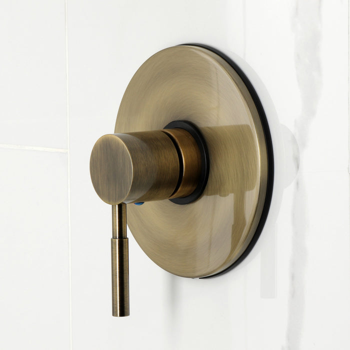 Kingston Sona KB6333DL - Concord Single-Handle Pressure Balanced Tub and Shower Faucet, Antique Brass