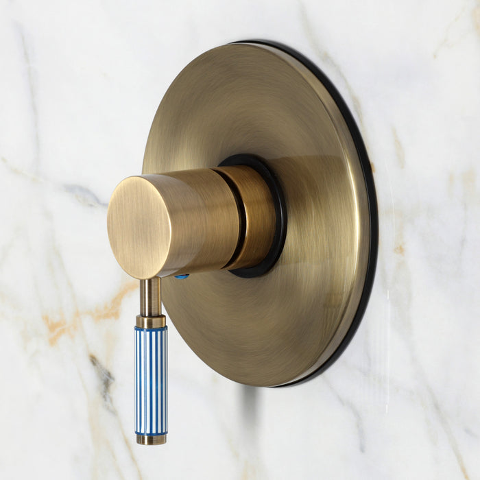 Kingston Verona KB6333KPS Single-Handle Pressure Balanced Tub and Shower Faucet, Antique Brass