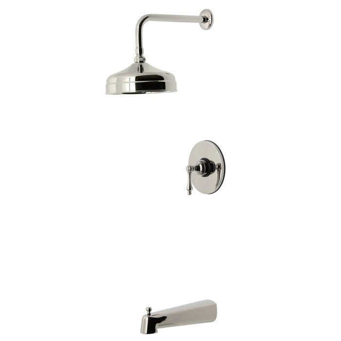 Kingston Tulare KB6336AL - Revival Single-Handle Pressure Balanced Tub and Shower Faucet, Polished Nickel