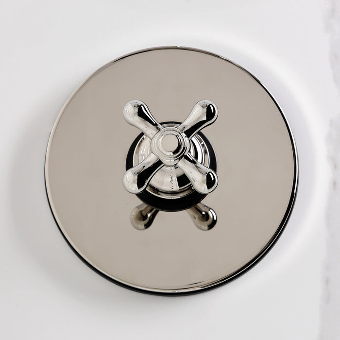 Kingston Tulare KB6336AX - Revival Single-Handle Pressure Balanced Tub and Shower Faucet, Polished Nickel