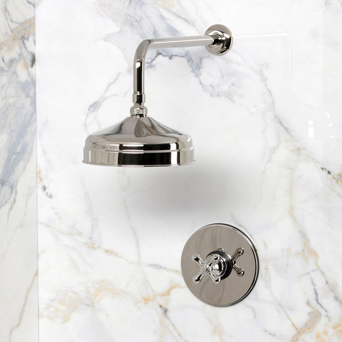 Kingston Restoration KB6336AXSO Single-Handle Pressure Balanced Shower Faucet, Polished Nickel