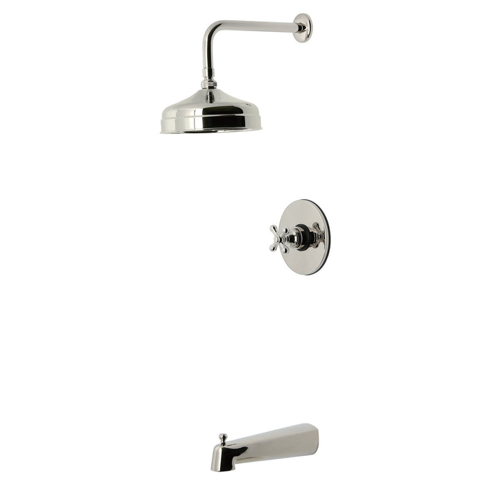 Kingston Tulare KB6336AX - Revival Single-Handle Pressure Balanced Tub and Shower Faucet, Polished Nickel