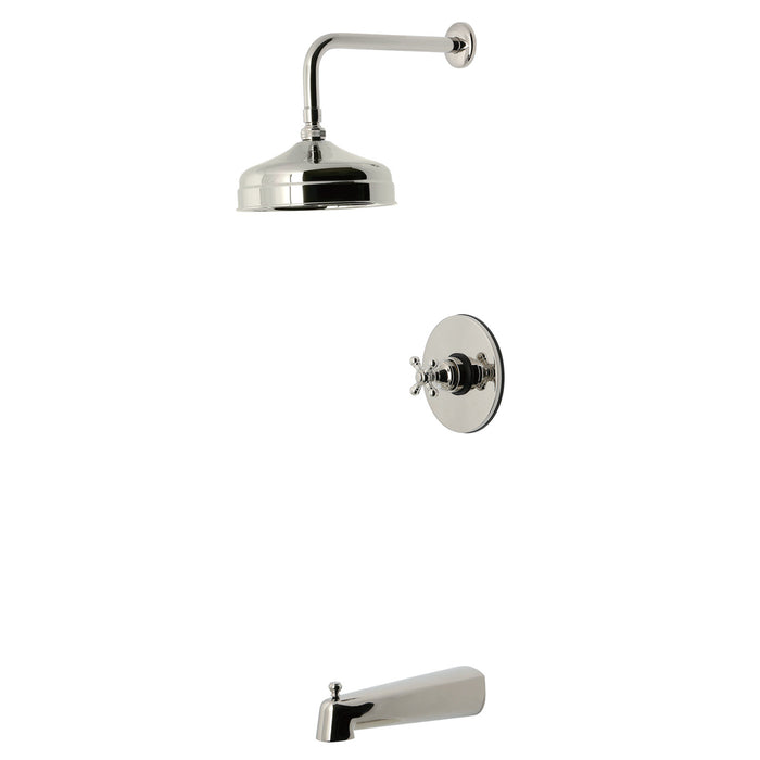 Kingston Tulare KB6336BX - Metropolitan Single-Handle Pressure Balanced Tub and Shower Faucet, Polished Nickel